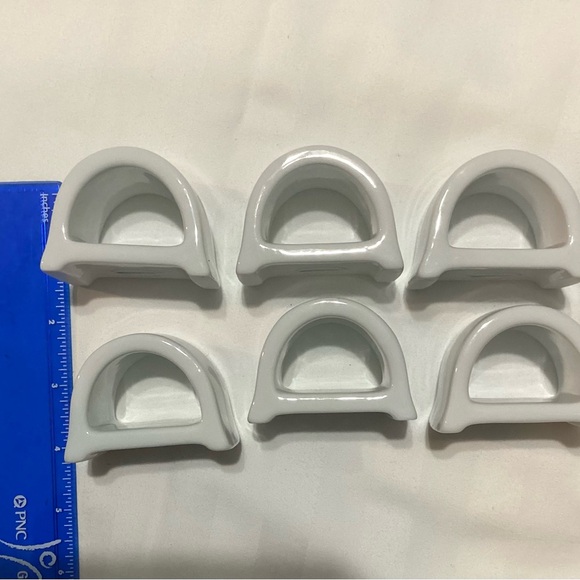 John Hinde 6 Porcelain Napkin Holders Wild Irish Purple Flowers - Picture 3 of 9